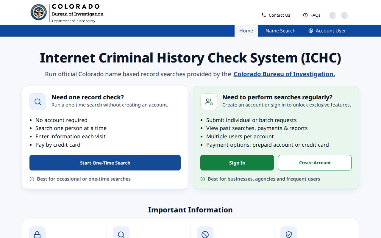 Cheyenne County arrest history CBI search portal
