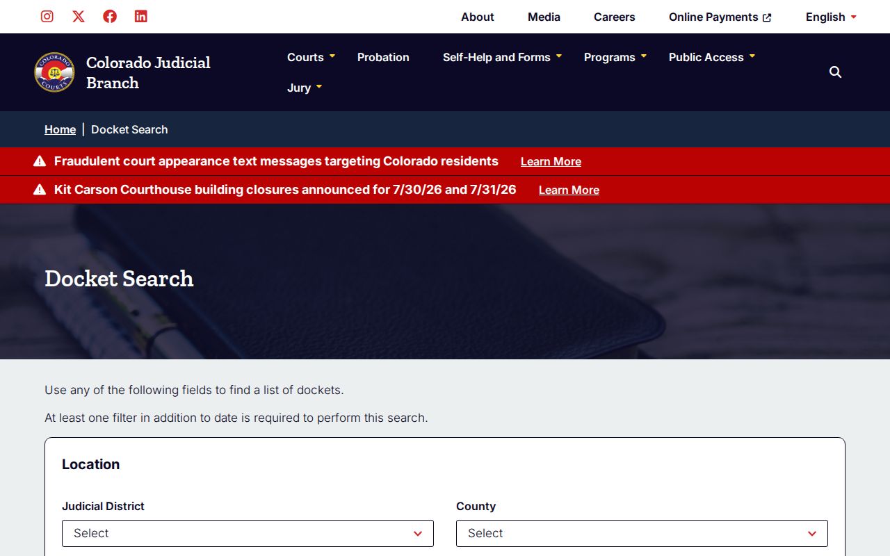 Cheyenne County criminal court docket search