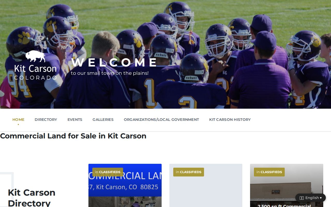 Official Kit Carson town homepage